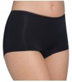 SLOGGI WOMENS BOXER FEEL SENSATIONAL SHORT 02- BLACK