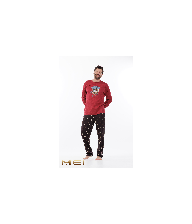 MEN'S COTTON PAJAMAS - PIRATE DOG