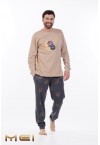 MEI MEN'S COTTON PAJAMAS RACCOON