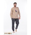 MEI MEN'S COTTON PAJAMAS RACCOON