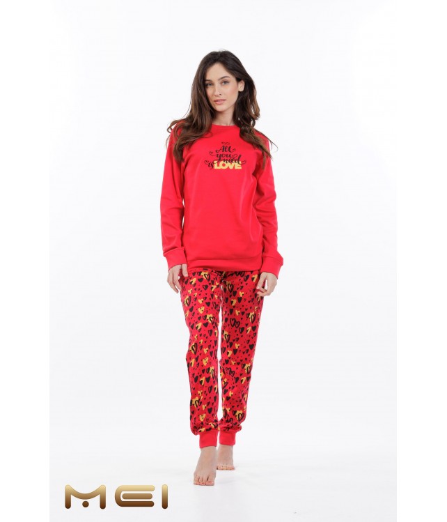 MEI WOMEN'S COTTON PAJAMAS/ LOVE