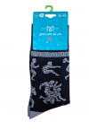 WOMEN'S SOCKS WITH ANCIENT GREECE & OLYMPIC GAMES DESIGN – BLACK