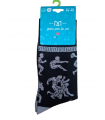 WOMEN'S SOCKS WITH ANCIENT GREECE & OLYMPIC GAMES DESIGN – BLACK