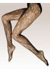 WOMEN'S GATTA YASMINE 09 MESH TIGHTS WITH STYLISH PATTERN-BLACK