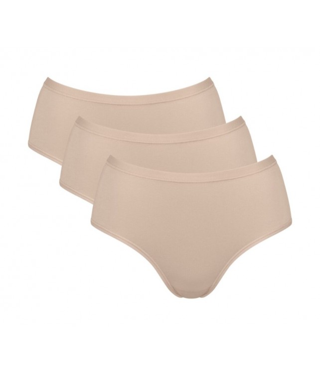 ΓΥΝΑΙΚΕΙΑ ΣΛΙΠ SLOGGI GO DAILY COTTON MIDI (ΠΑΚΕΤΟ 3 ΤΕΜΑΧΙΩΝ) ΜΠΕΖ