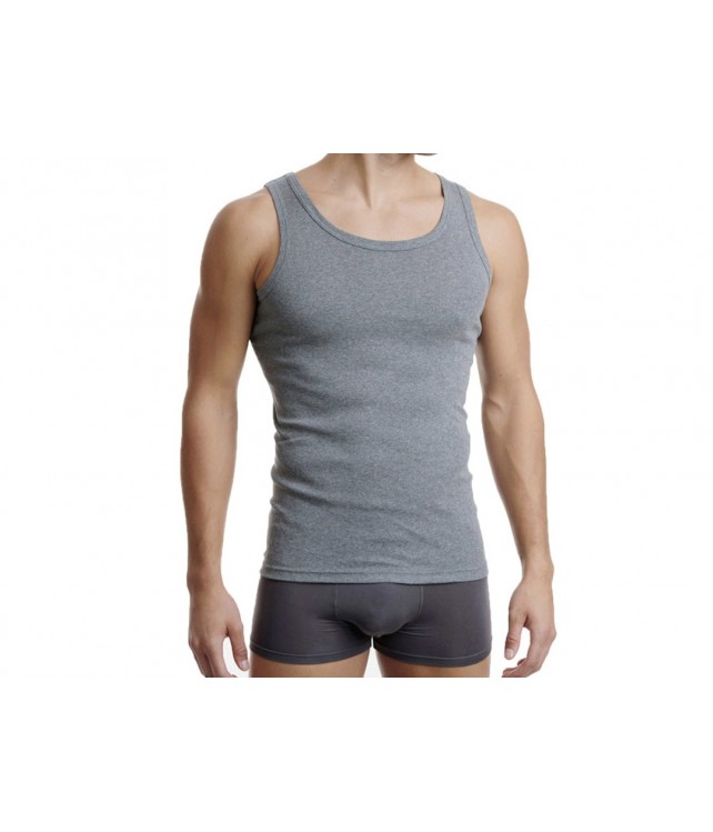 MENS SLEEVELESS UNDERSHIRT/ GREY