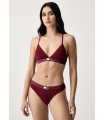 WOMEN'S TOMMY HILFIGER COTTON WIREFREE BRA/ BORDO