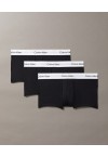 CALVIN KLEIN ΑΝΔΡΙΚΑ ΜΠΟΞΕΡΑΚΙΑ ΣΕΤ 3 ΤΕΜΑΧΙΩΝ LOW RISE TRUNKS BLACK