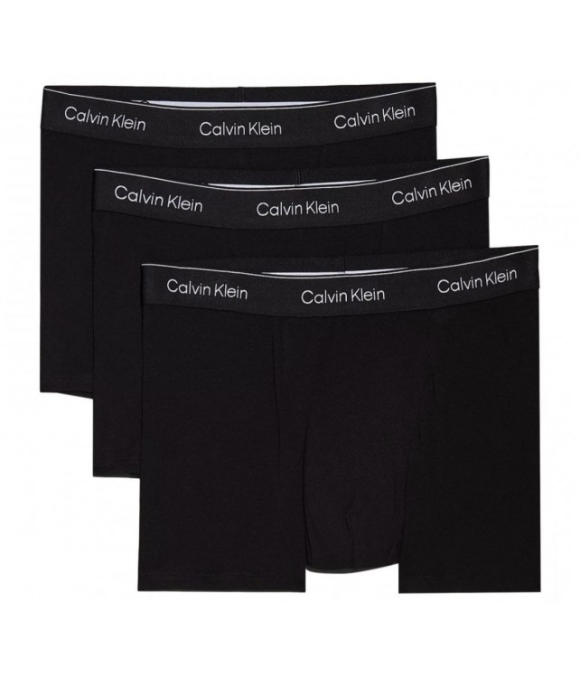 CALVIN KLEIN ΑΝΔΡΙΚΑ ΜΠΟΞΕΡΑΚΙΑ ΣΕΤ 3 ΤΕΜΑΧΙΩΝ LOW RISE TRUNKS BLACK