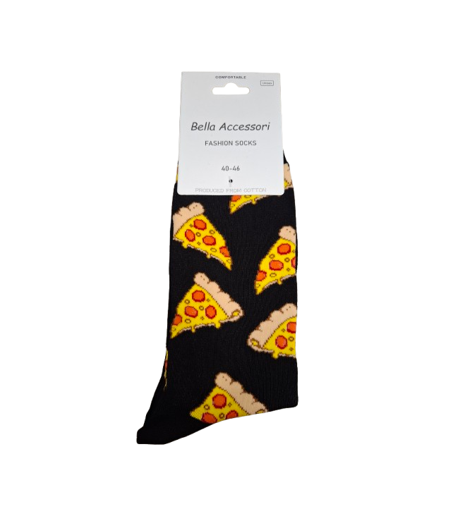 MEN'S NOVELTY SOCKS DELICIOUS PIZZA SLICES