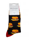 MEN'S NOVELTY SOCKS DELICIOUS BURGERS