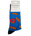 MEN'S NOVELTY SOCKS DELICIOUS DONUTS AND CROISSANTS