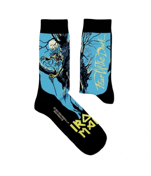 SOCK AFFAIRS MEN'S IRON MAIDEN FEAR OF THE DARK SOCKS OFFICIAL MERCHANDISE