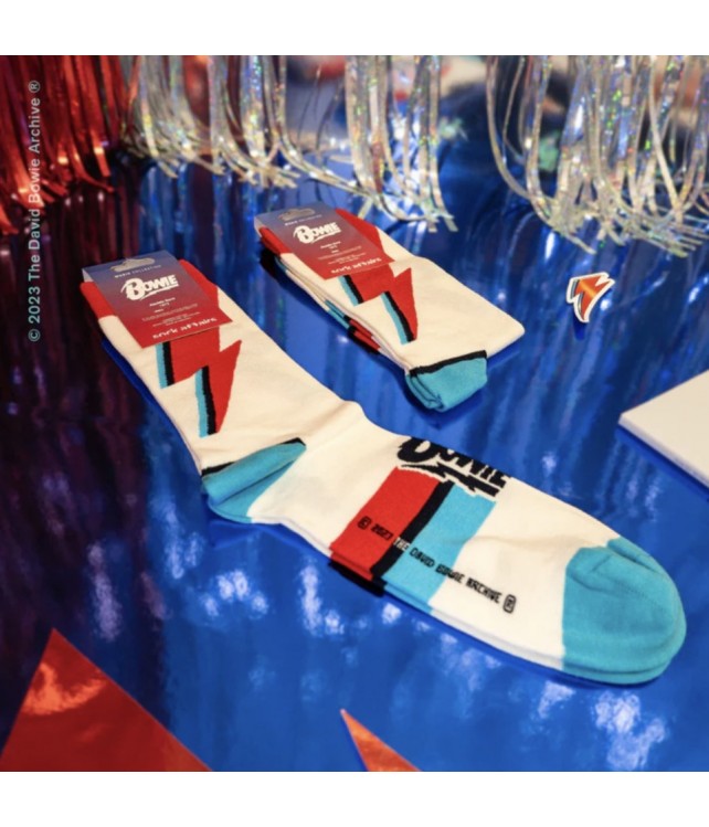 SOCK AFFAIRS MEN'S DAVID BOWIE ALADDIN SANE SOCKS OFFICIAL MERCHANDISE