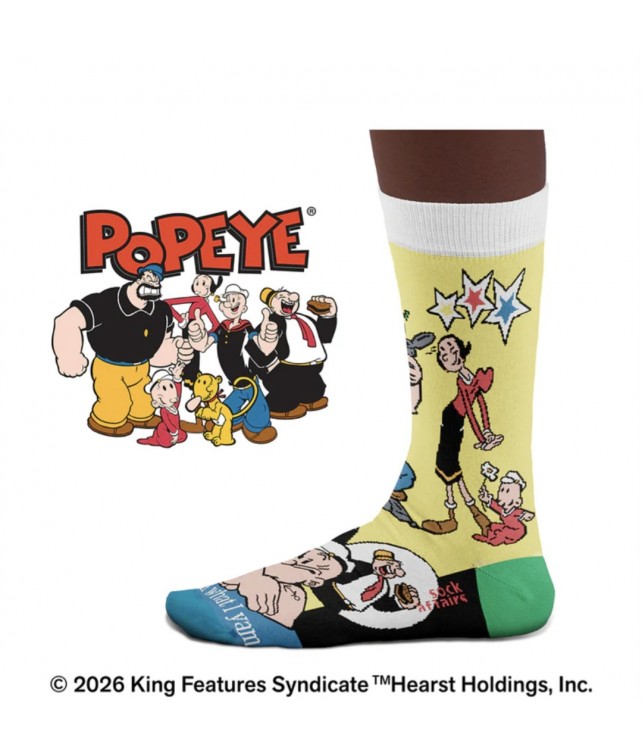 SOCK AFFAIRS MEN'S SOCKS POPEYE I YAM WHAT I YAM