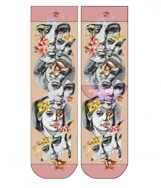 WIGGLESTEPS WOMAN IN THE ART WOMEN SOCKS