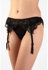 ELITE FORM GARTER BELT /  RED- BLACK
