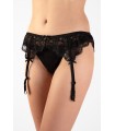 ELITE FORM GARTER BELT /  RED- BLACK