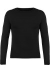 BIYO MENS THERMAL SHIRT w/ LONG SLEEVE / BLACK