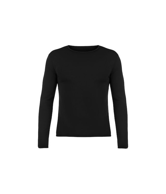 BIYO MENS THERMAL SHIRT w/ LONG SLEEVE / BLACK