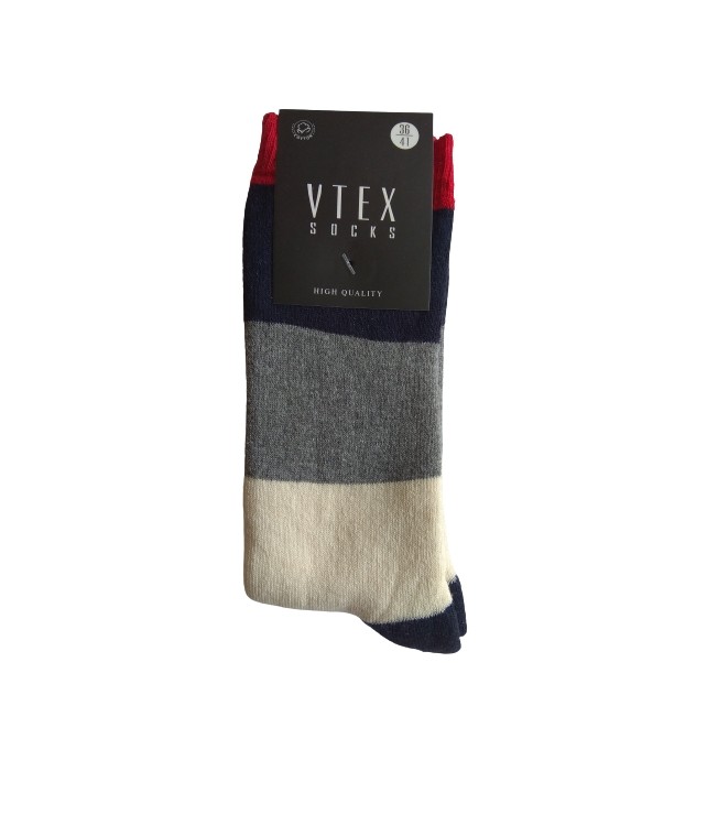 VTEX WOMENS COTTON(TOWEL) SOCKS/MULTICOLOR
