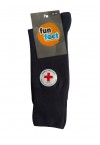 FUN FEET MENS SOCKS w/ NO ELASTIC/BLUE - OLIVE-BROWN