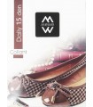 MEWE TIGHTS DAILY 15 DEN/FIME- GRAFIT-OFF BLACK
