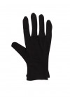 WOMENS COTTON GLOVES/ BLACK- WHITE