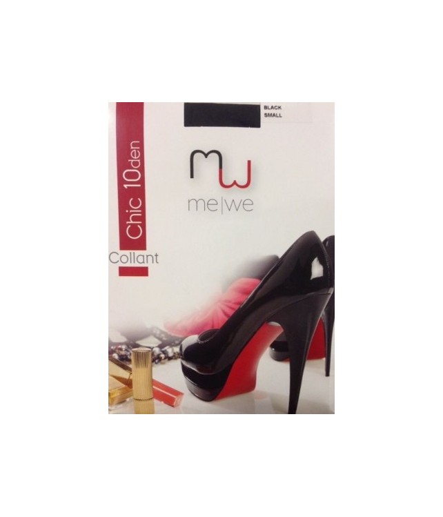 MEWE TIGHTS CHIC 10 DEN/BLACK  - CARAMEL