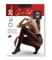 MEWE ΚΑΛΣΟΝ CHIC and GOLD 20 DEN-ΜΑΥΡΟ/CARAMEL/OFF BLACK