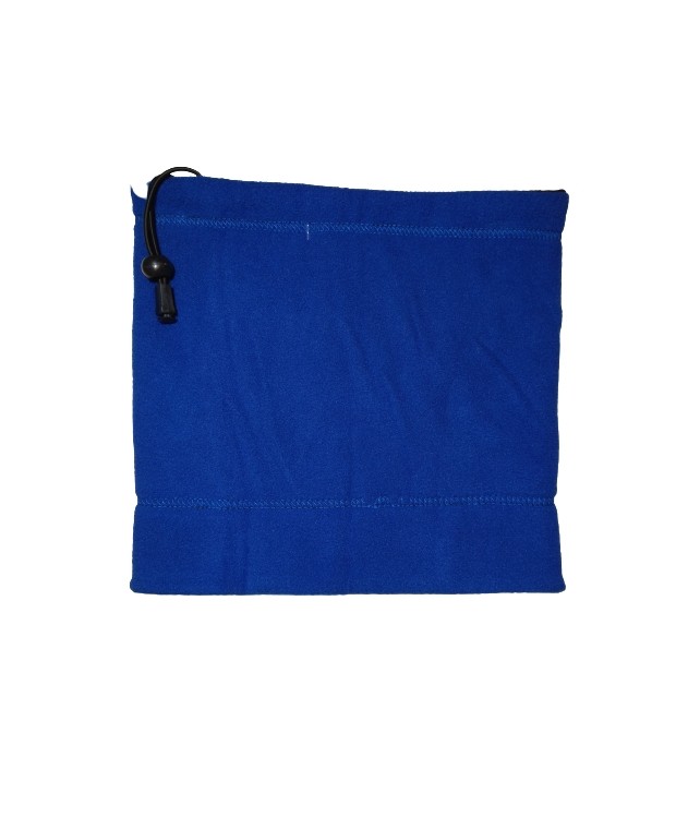 MENS NECK FLEECE DOUBLE FACE/BLACK- BLUE ELECTRIC