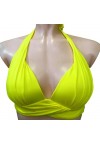 BLUEPOINT BIKINI TOP REINFORCED WITHOUT WIRE CUP B- YELLOW