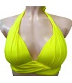 BLUEPOINT BIKINI TOP REINFORCED WITHOUT WIRE CUP B- YELLOW