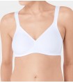 TRIUMPH  MODERN SOFT COTTON N BRA- WHITE