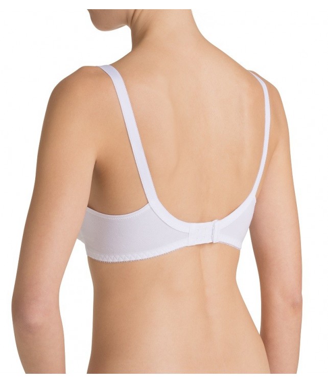 TRIUMPH  COTTON CLASSIC STRECH N BRA - WHITE