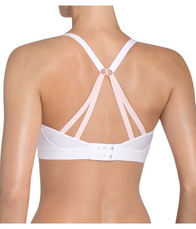 TRIUMPH TRIACTION FREE MOTION  N EX ATHLETIC BRA - WHITE