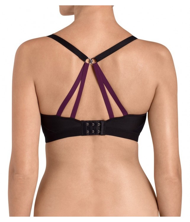 TRIUMPH TRIACTION FREE MOTION  N EX ATHLETIC BRA - BLACK
