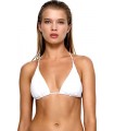 BLU4U BIKINI TOP - TRIANGLE CUP B/ WHITE