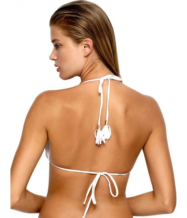 BLU4U BIKINI TOP - TRIANGLE CUP B/ WHITE