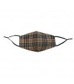 REUSABLE MASK FOR ADULTS-  BROWN CHECKERS