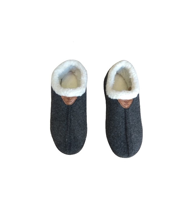 WOMENS WINTER SLIPPERS - CHARCOAL