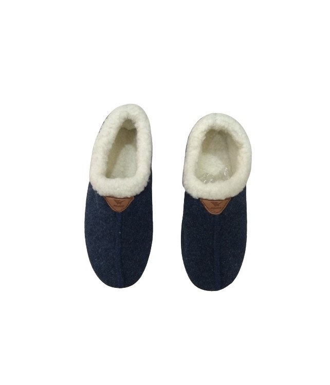 WOMENS WINTER SLIPPERS - DARK BLUE