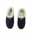 WOMENS WINTER SLIPPERS - DARK BLUE