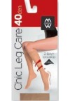 MEWE WOMENS KNEE HIGH SOCKS 40 DEN CHIC LEG CARE - 2 PAIRS