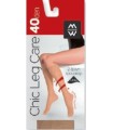 MEWE WOMENS KNEE HIGH SOCKS 40 DEN CHIC LEG CARE - 2 PAIRS