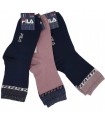 FILA KIDS SOCKS COTTON MIDI-DARK BLUE/ ROTTEN APPLE-SET OF 3