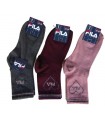 FILA KIDS SOCKS COTTON MIDI-/ ROTTEN APPLE/CHARCOAL/ BORDEAUX-SET OF 3