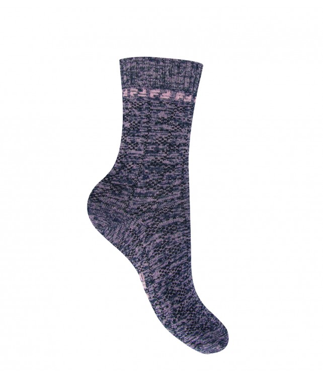 FILA WOMENS COTTON CASUAL SOCKS MIDI-3PCS- GREEN/ PINK/ BROWN
