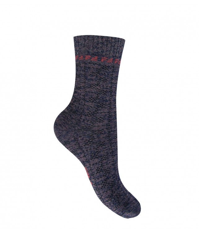 FILA WOMENS COTTON CASUAL SOCKS MIDI-3PCS- GREEN/ PINK/ BROWN