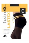 MEWE WOMENS LASTEX HOSERY DAILY 40DEN - BLACK/ CARAMEL